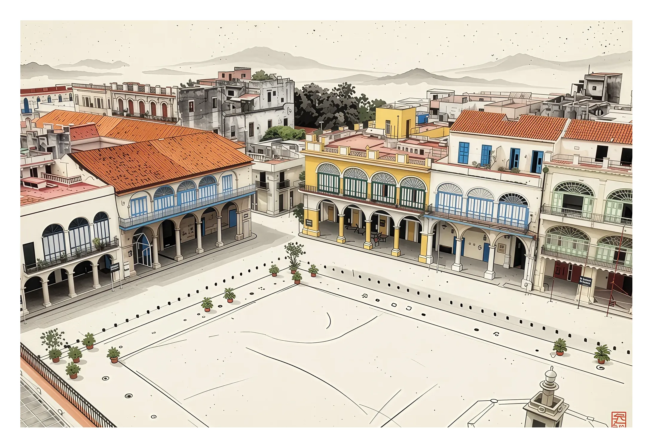Havana | Plaza Vieja — Japanese Tradition fine art print