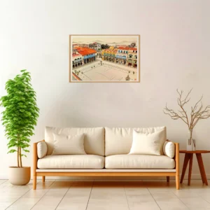 Havana | Plaza Vieja — Japanese Tradition framed fine art interior preview