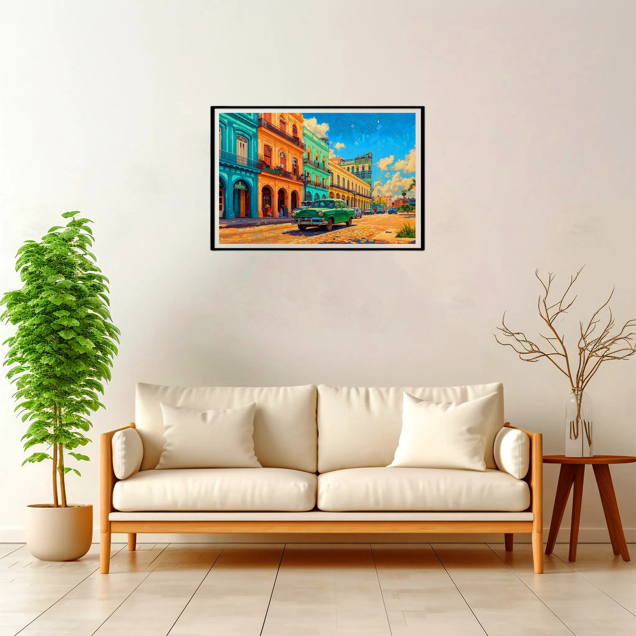 Havana | Street — Impressionist Dream framed fine art interior preview
