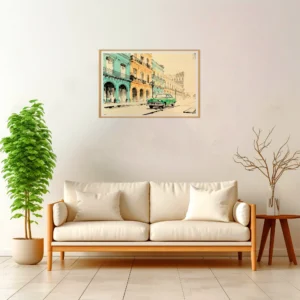 Havana | Street — Japanese Tradition framed fine art interior preview