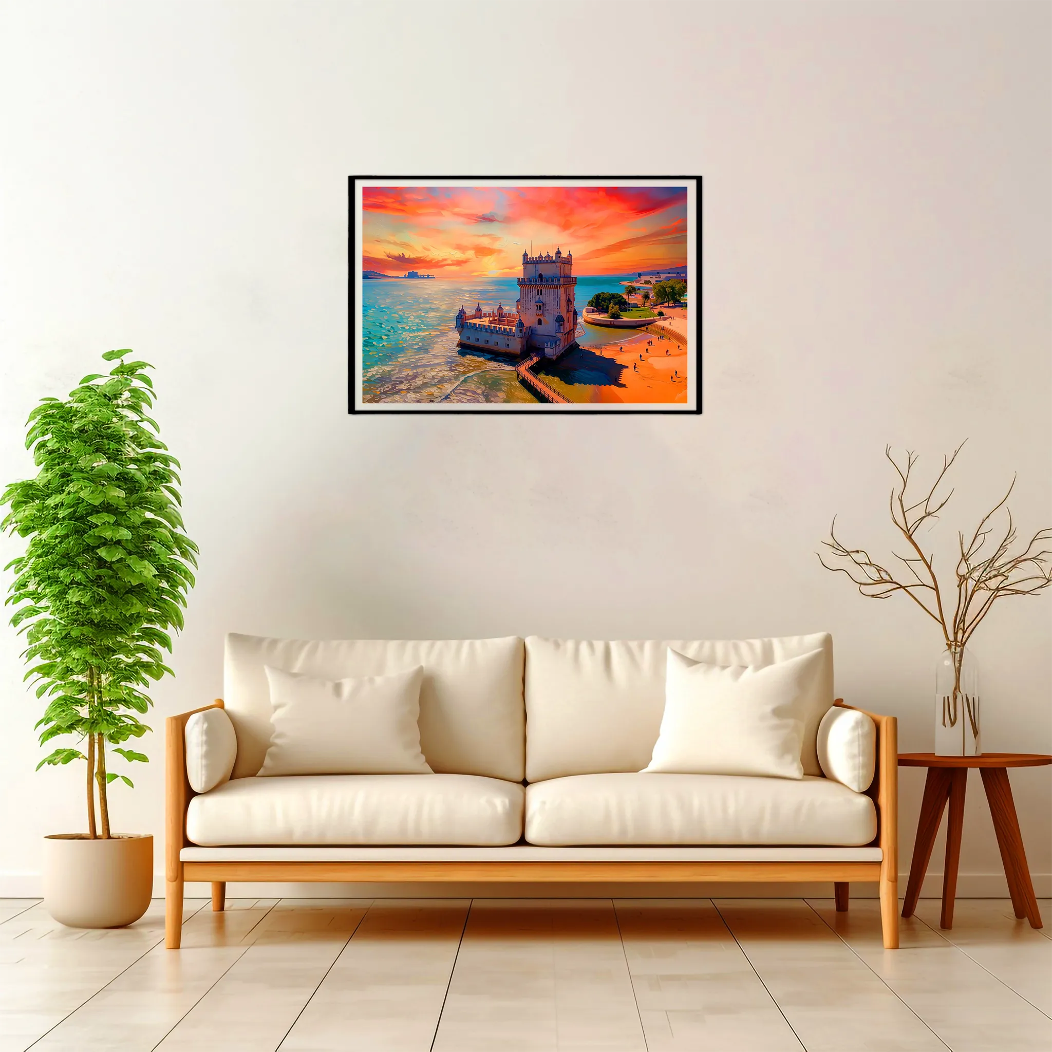 Lisbon | Belem — Impressionist Dream framed fine art interior preview