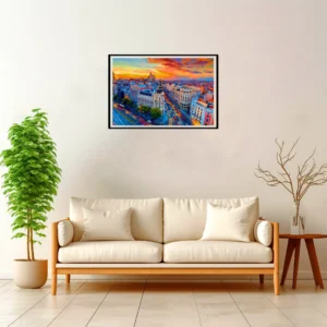 Madrid | Metropolis — Impressionist Dream framed fine art interior preview