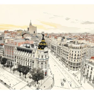 Madrid | Metropolis — Japanese Tradition fine art print