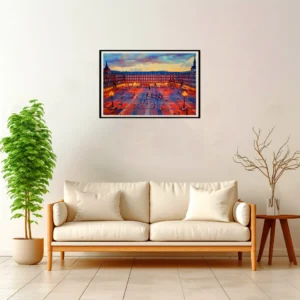 Madrid | Plaza Mayor — Impressionist Dream framed fine art interior preview