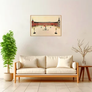 Madrid | Plaza Mayor — Japanese Tradition framed fine art interior preview
