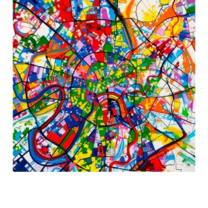 Moscow | Map — Aura Abstract fine art print