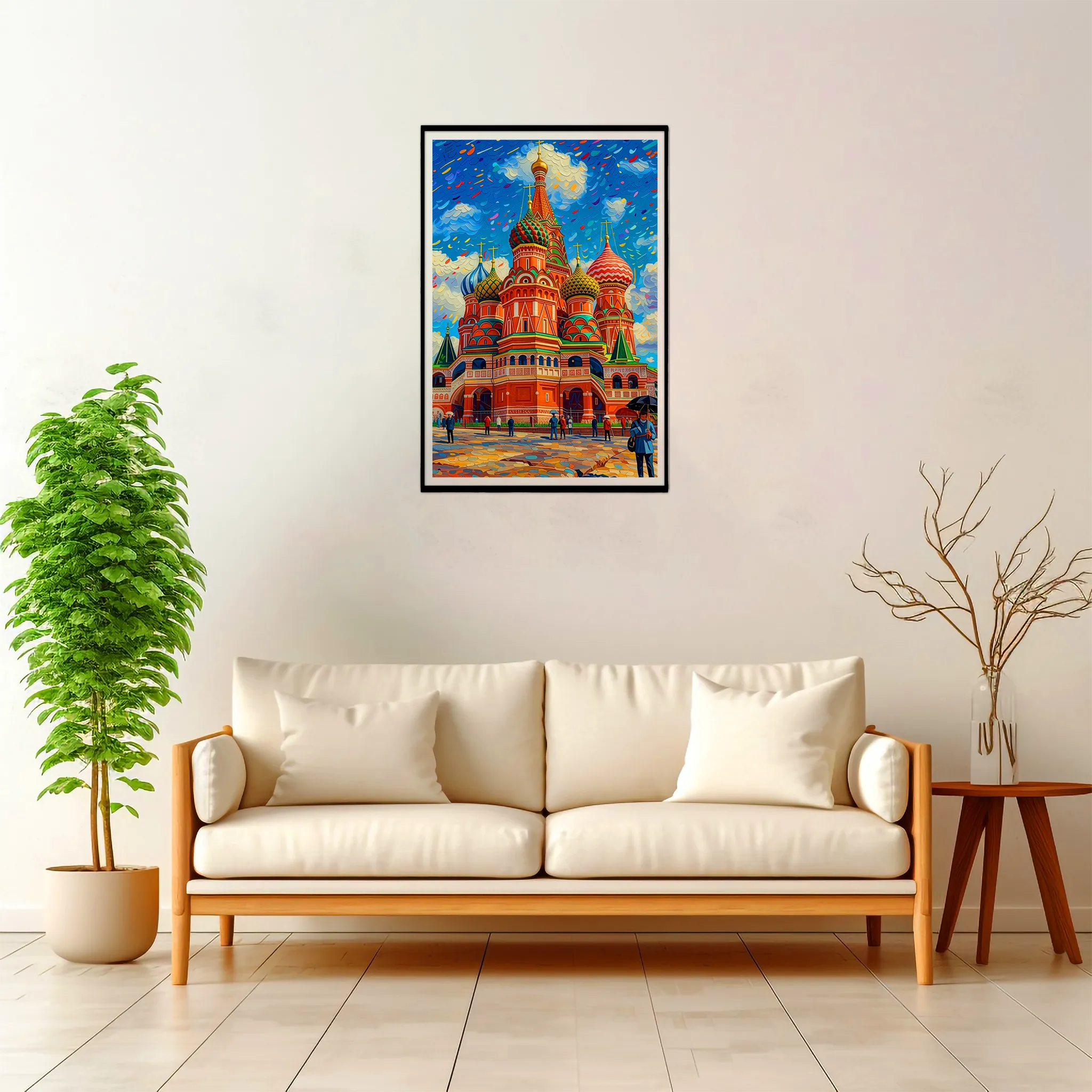 Moscow | Saint Basil — Impressionist Dream framed fine art interior preview