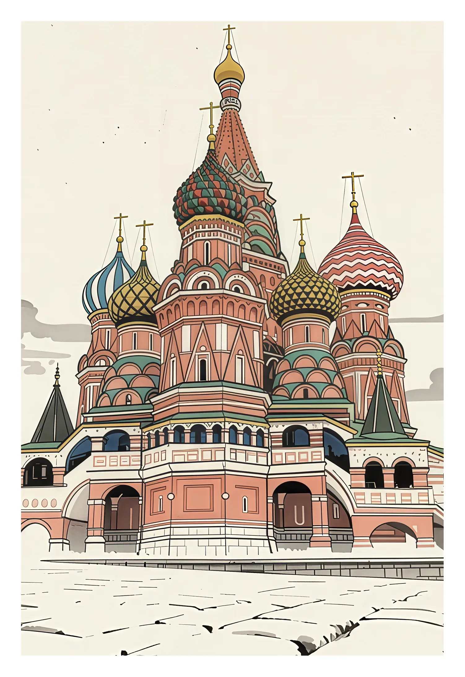 Moscow | Saint Basil — Japanese Tradition fine art print