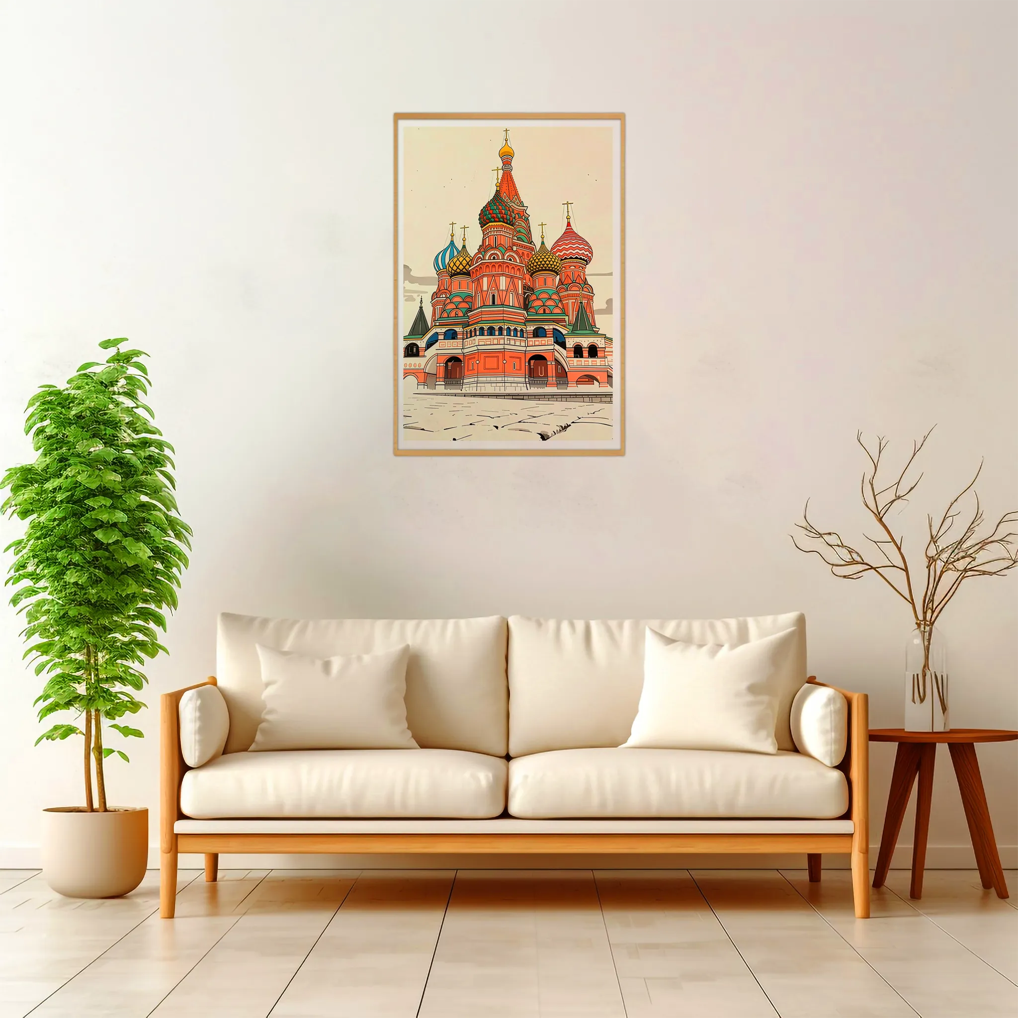 Moscow | Saint Basil — Japanese Tradition framed fine art interior preview