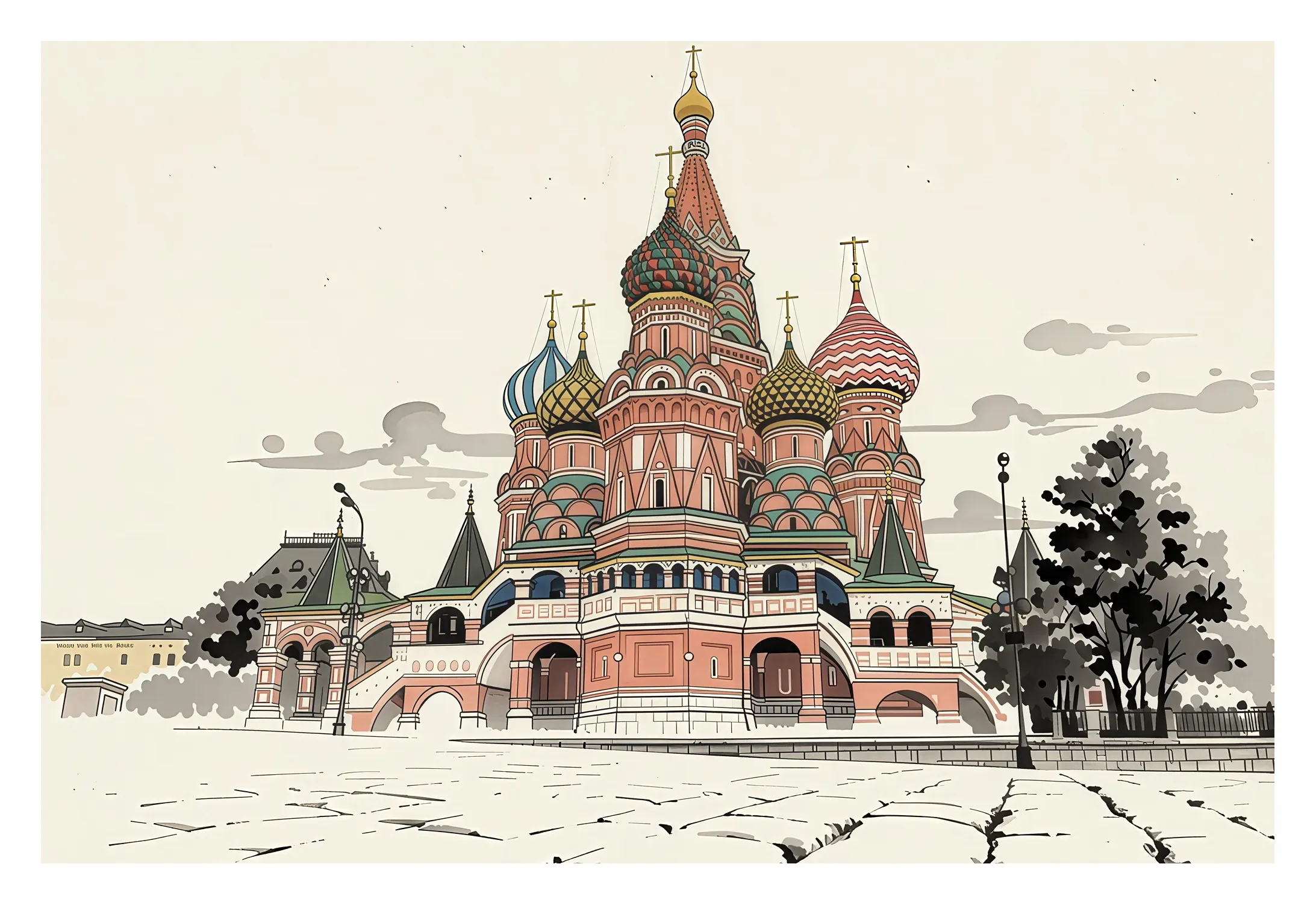 Moscow | Saint Basil — Japanese Tradition fine art print