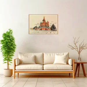 Moscow | Saint Basil — Japanese Tradition framed fine art interior preview