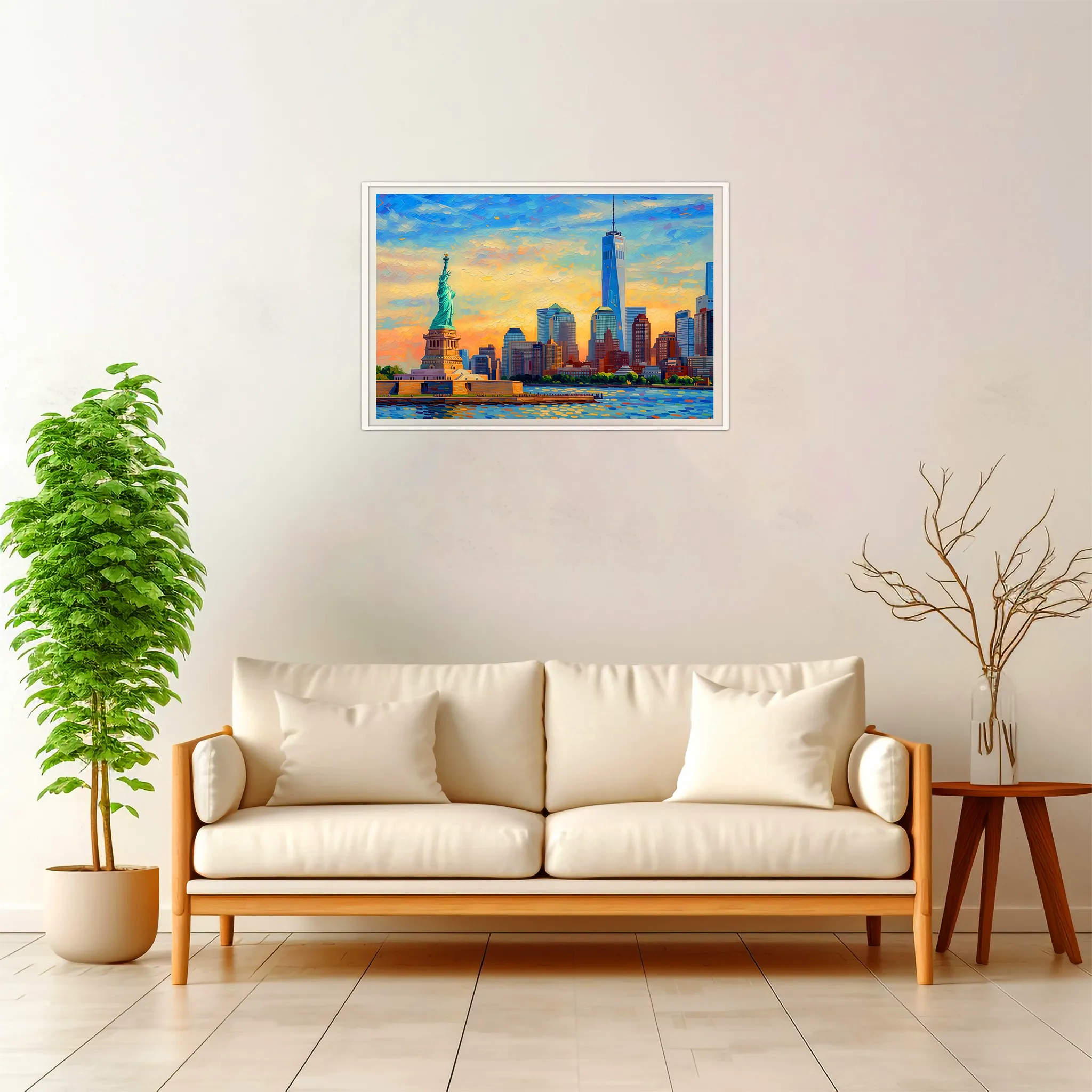 New York | Statue of Liberty — Impressionist Dream framed fine art interior preview