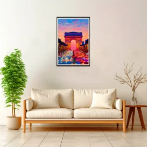 Paris | Arc de Triomphe — Impressionist Dream framed fine art interior preview