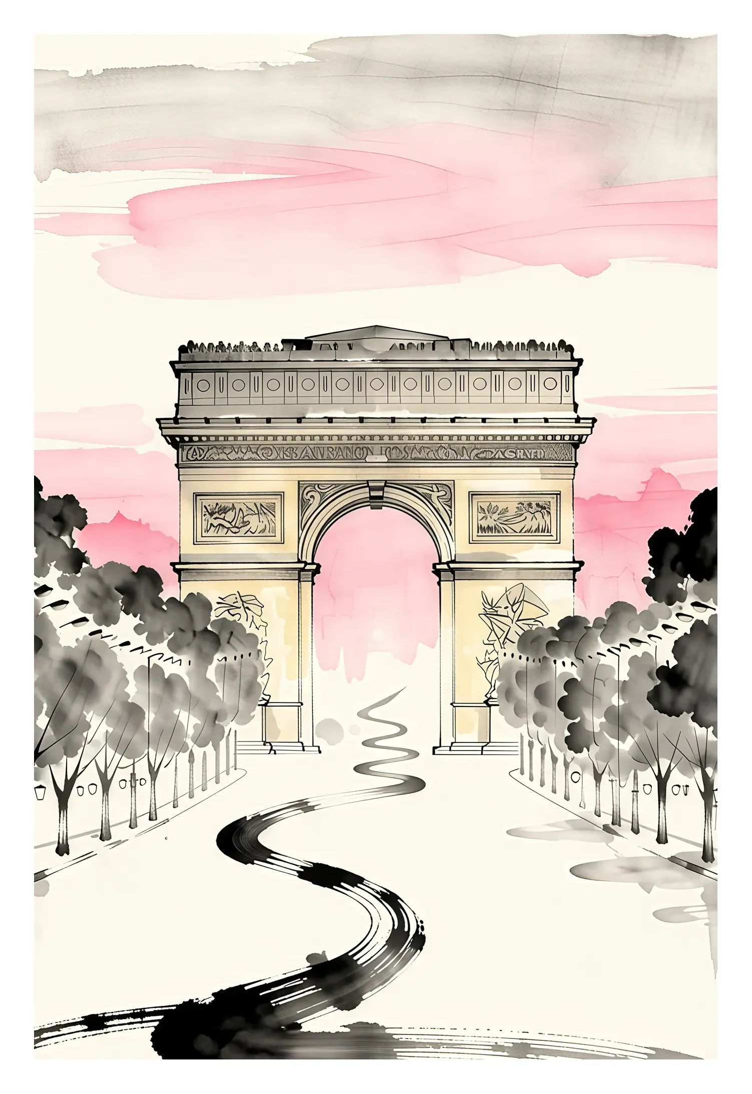 Paris | Arc de Triomphe — Japanese Tradition fine art print