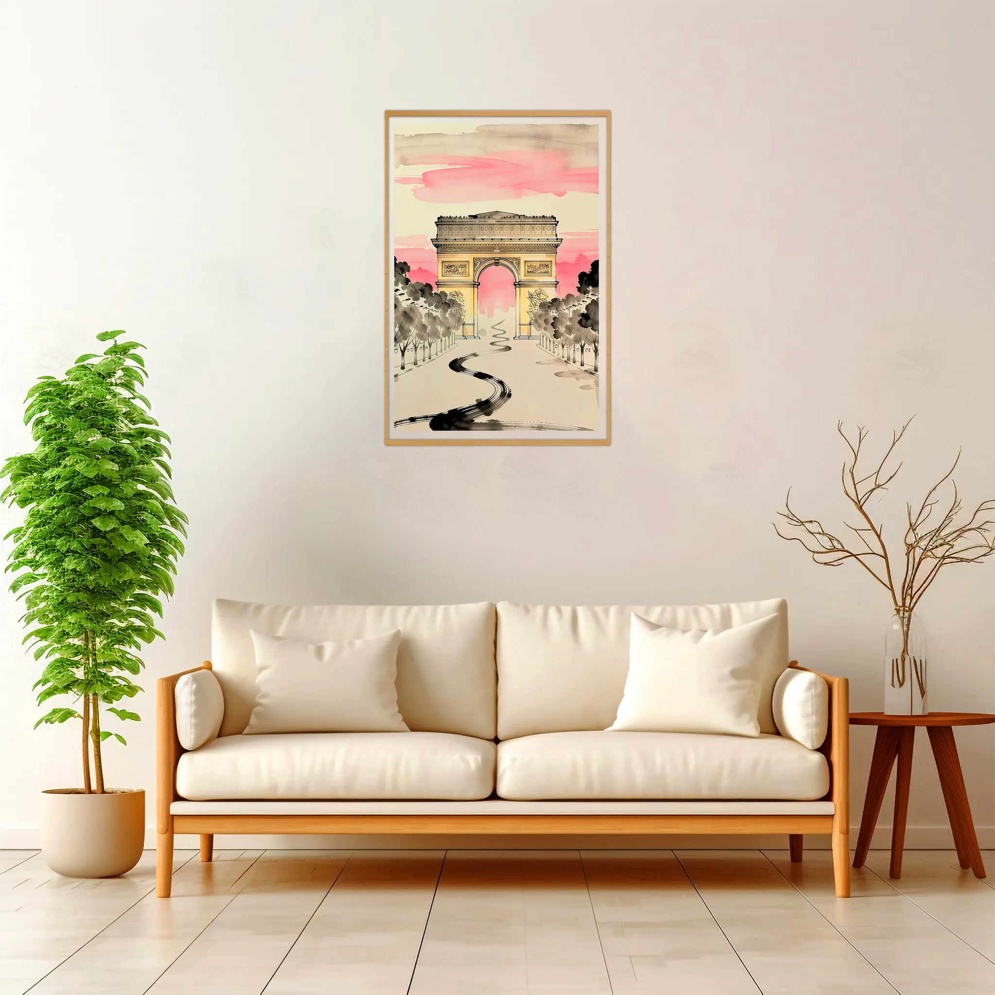 Paris | Arc de Triomphe — Japanese Tradition framed fine art interior preview