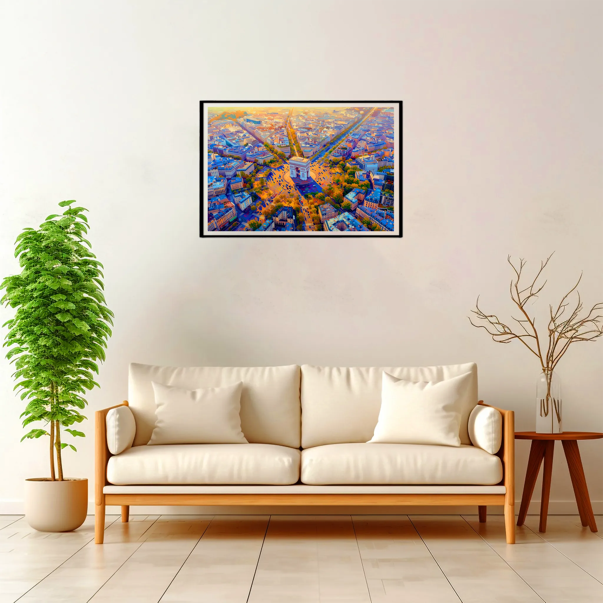 Paris | Arc de Triomphe — Impressionist Dream framed fine art interior preview
