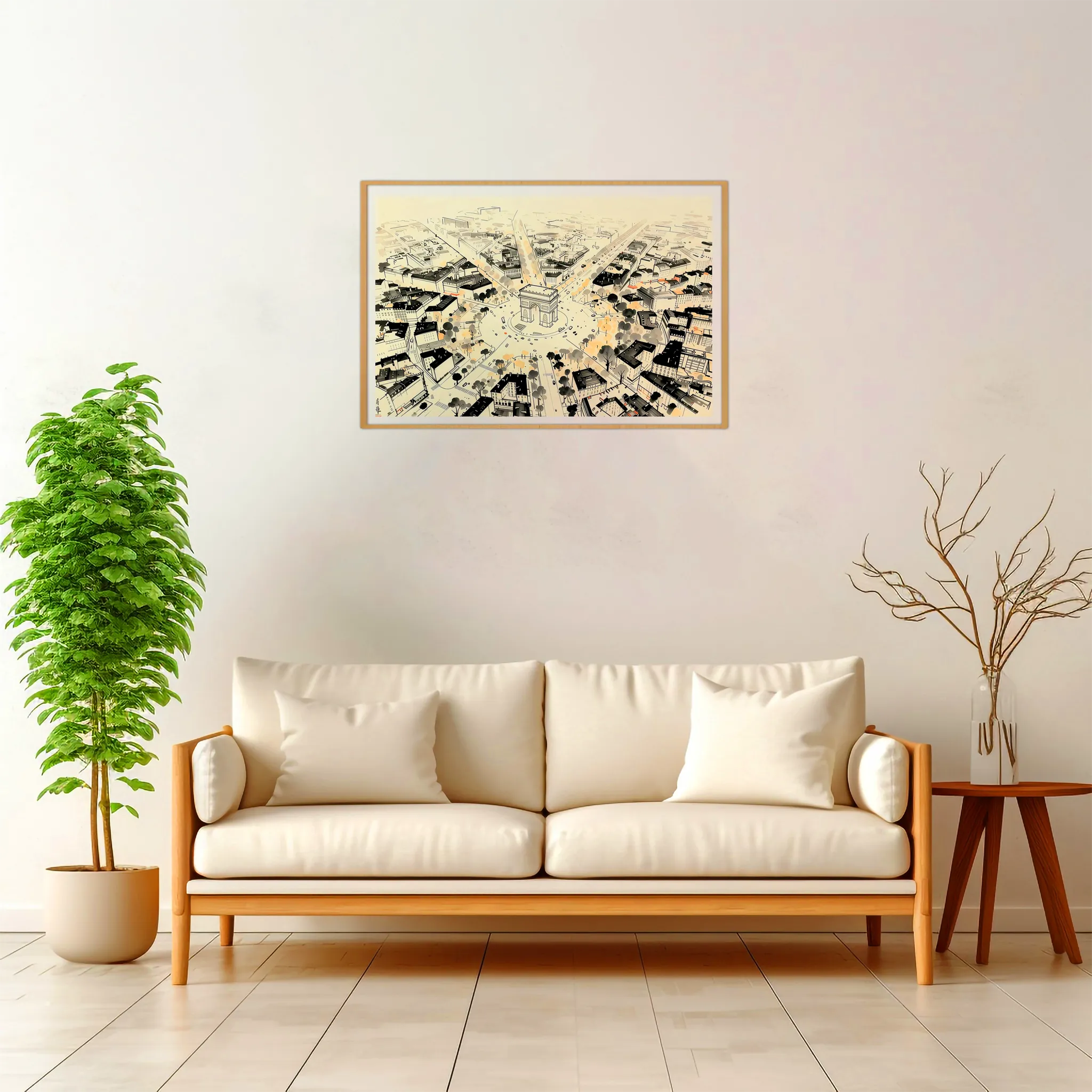 Paris | Arc de Triomphe — Japanese Tradition framed fine art interior preview