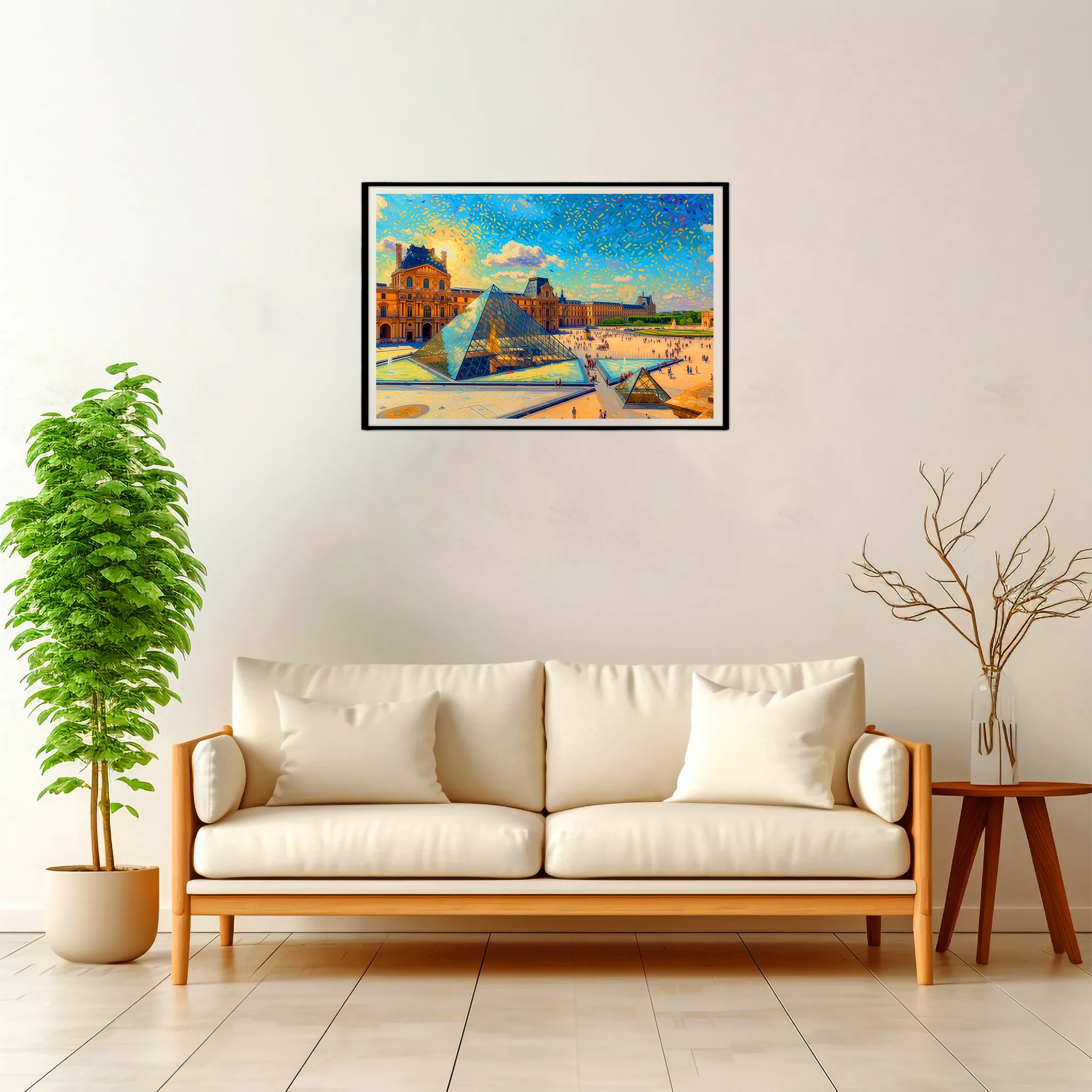 Paris | Louvre — Impressionist Dream framed fine art interior preview