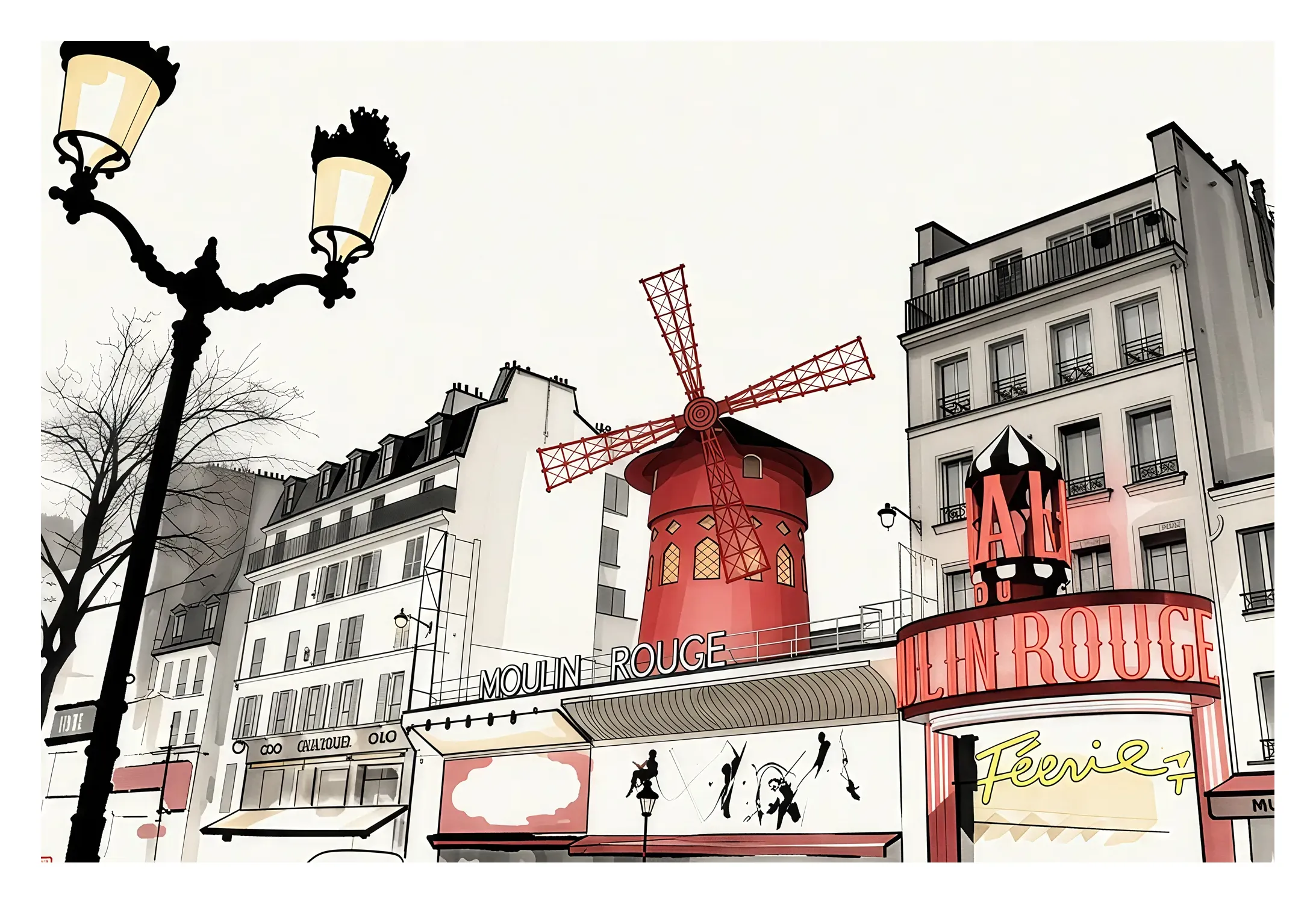 Paris | Moulin Rouge — Japanese Tradition fine art print