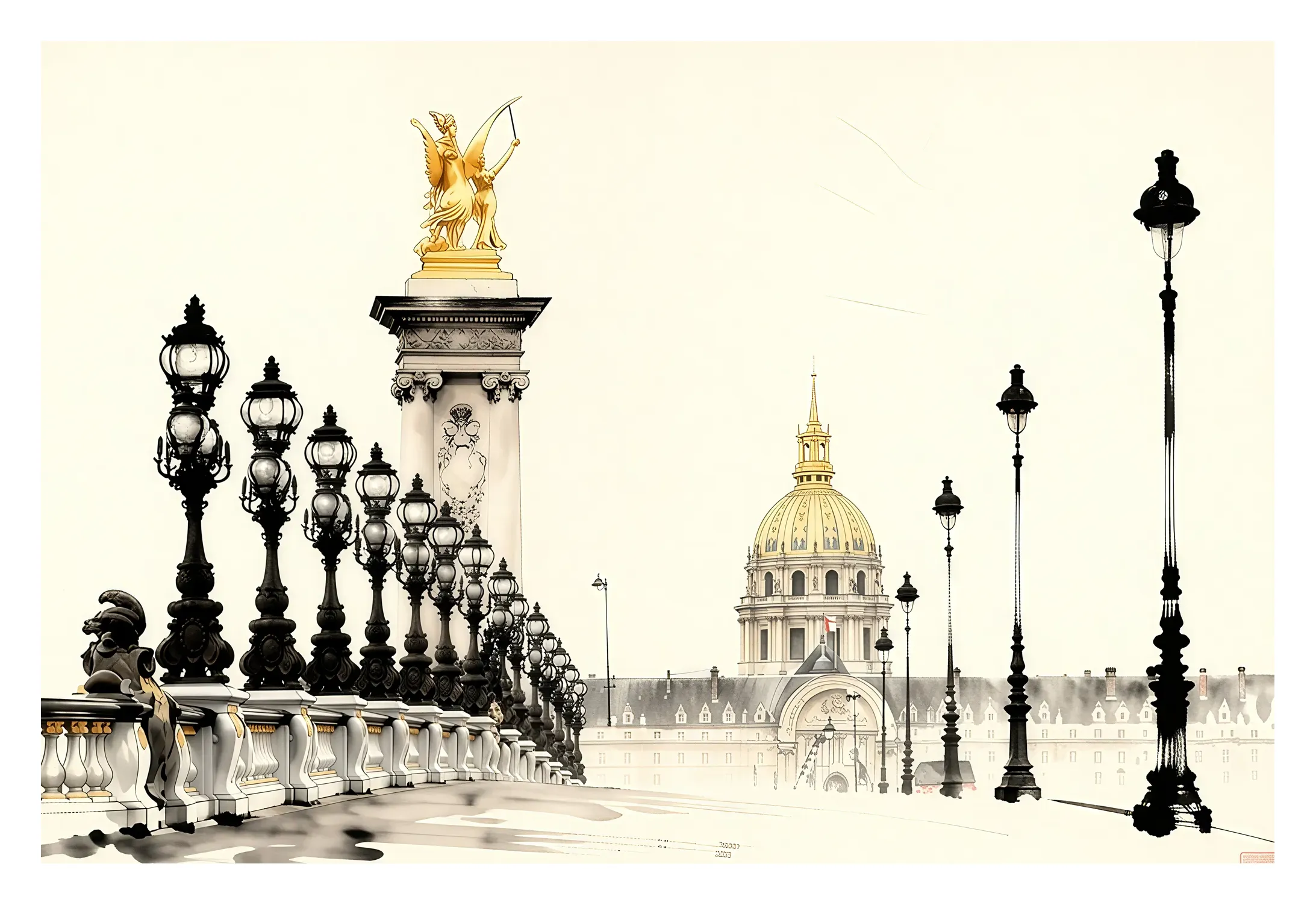 Paris | Pont Alexandre III — Japanese Tradition fine art print