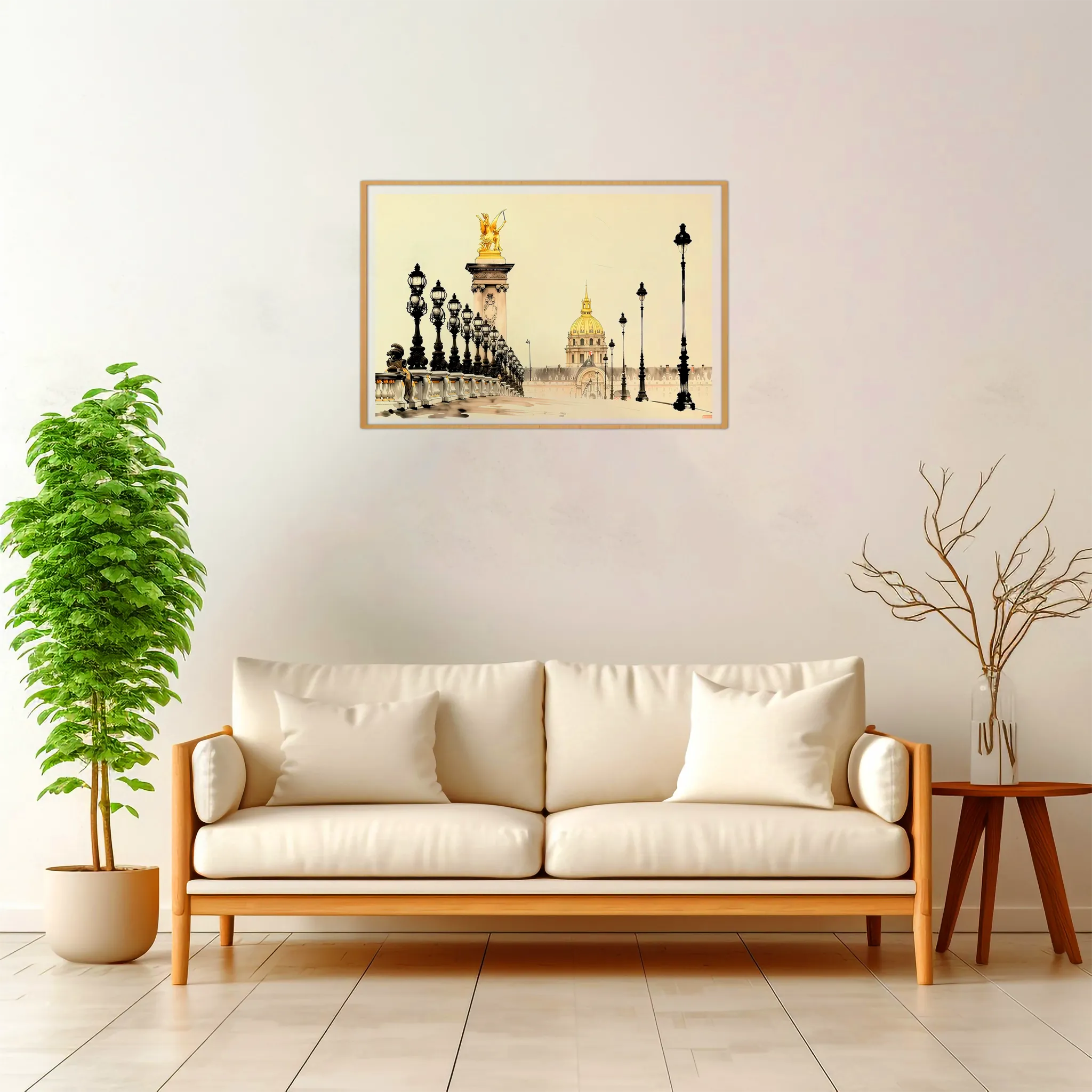 Paris | Pont Alexandre III — Japanese Tradition framed fine art interior preview