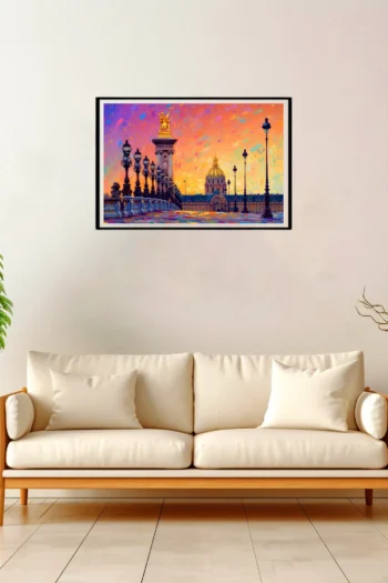Paris | Arc de Triomphe — Impressionist Dream framed fine art interior preview