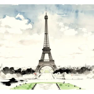Paris | Eiffel Tower — Japanese Tradition fine art print