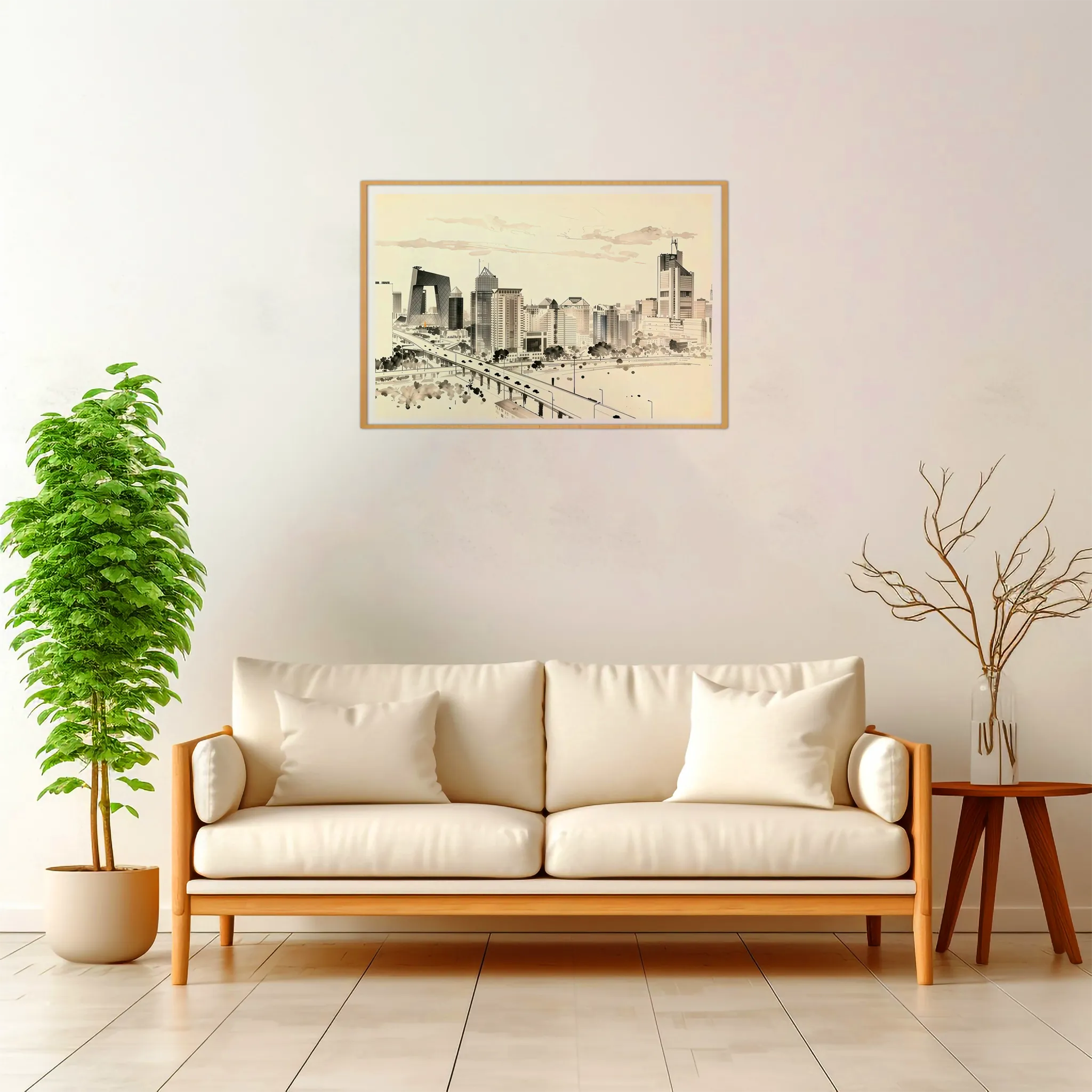 Beijing | Skyline — Japanese Tradition framed fine art interior preview