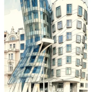 Prague | Dancing House — Japanese Tradition fine art print