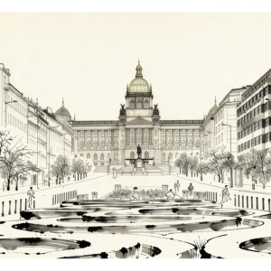Prague | Wenceslas Square — Japanese Tradition fine art print