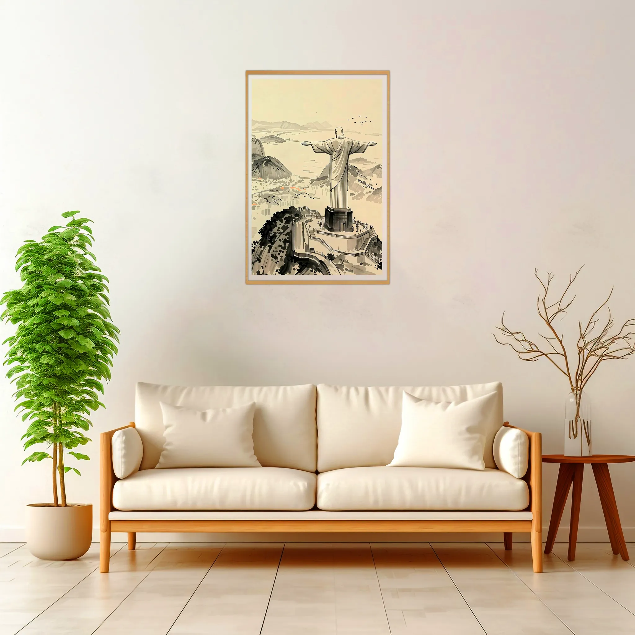 Rio De Janeiro | Christ the Redeemer — Japanese Tradition framed fine art interior preview