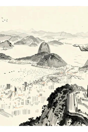 Rio De Janeiro | Beach — Japanese Tradition fine art print
