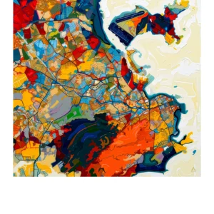 Rio de Janeiro | Map — Aura Abstract fine art print
