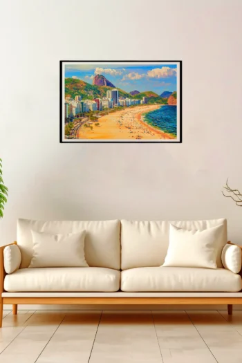 Rio De Janeiro | Selaron — Impressionist Dream framed fine art interior preview
