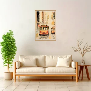 San Francisco | Cable Car — Japanese Tradition framed fine art interior preview