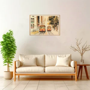 San Francisco | Cable Car — Japanese Tradition framed fine art interior preview