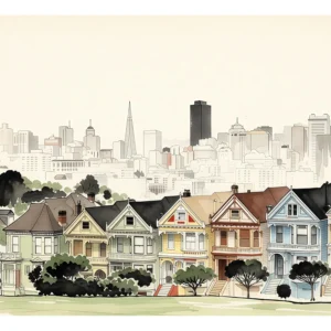 San Francisco | Painted Ladies — Japanese Tradition fine art print