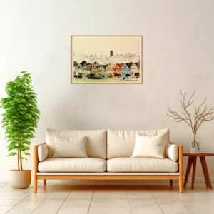 San Francisco | Painted Ladies — Japanese Tradition framed fine art interior preview
