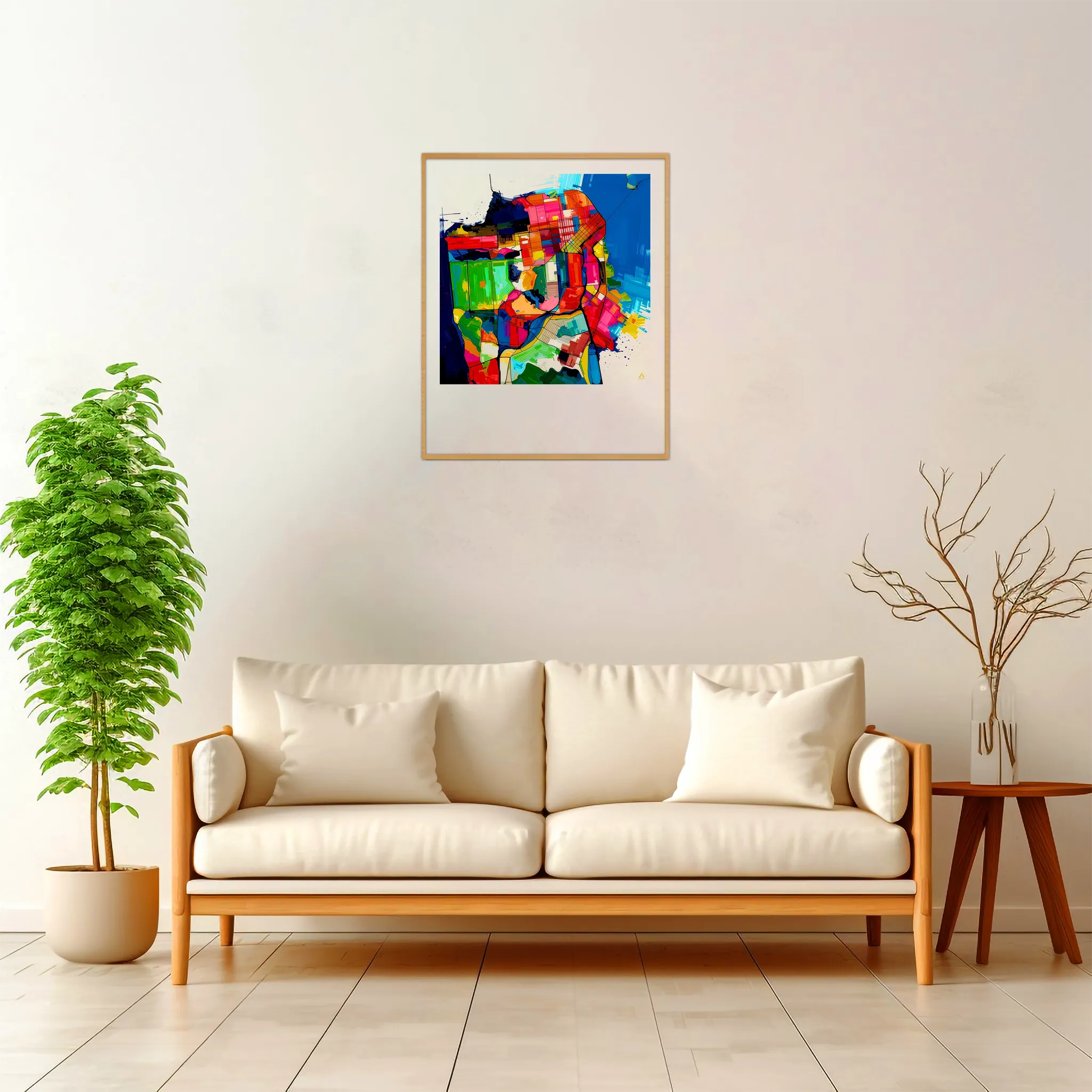 San Francisco | Map — Aura Abstract framed fine art interior preview