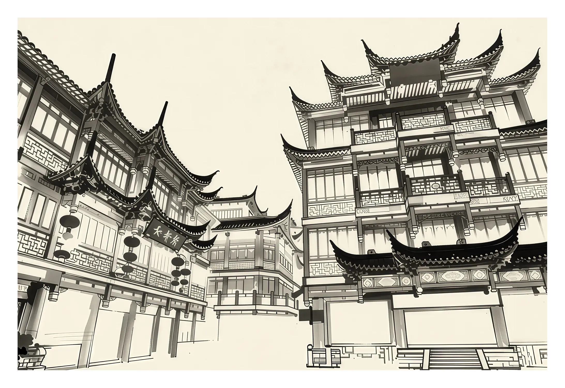 Shanghai | Yu Garden — Japanese Tradition fine art print