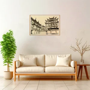 Shanghai | Yu Garden — Japanese Tradition framed fine art interior preview