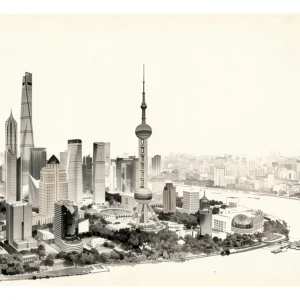 Shanghai | Skyline — Japanese Tradition fine art print