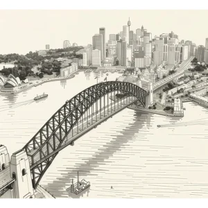 Sydney | Harbour Bridge — Japanese Tradition fine art print