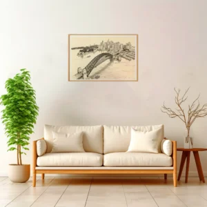 Sydney | Harbour Bridge — Japanese Tradition framed fine art interior preview