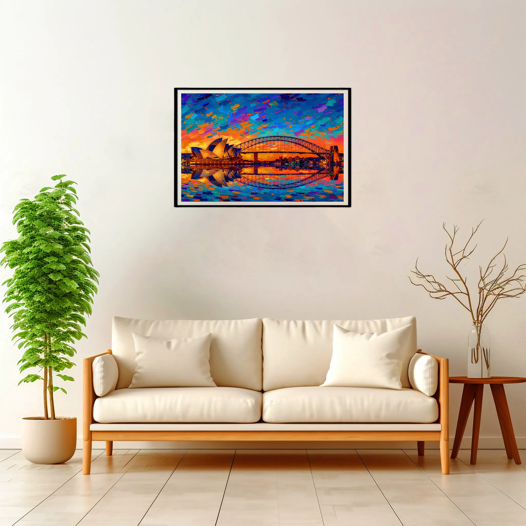 Sydney | Harbour — Impressionist Dream framed fine art interior preview