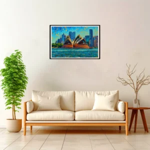 Sydney | Opera House — Impressionist Dream framed fine art interior preview