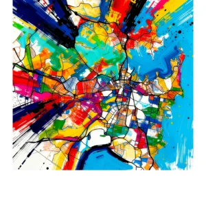 Sydney | Map — Aura Abstract fine art print