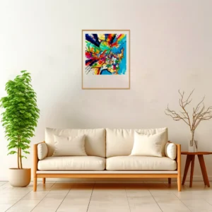 Sydney | Map — Aura Abstract framed fine art interior preview