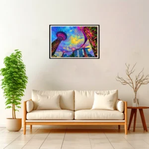 Singapore | Gardens By The Bay — Impressionist Dream framed fine art interior preview