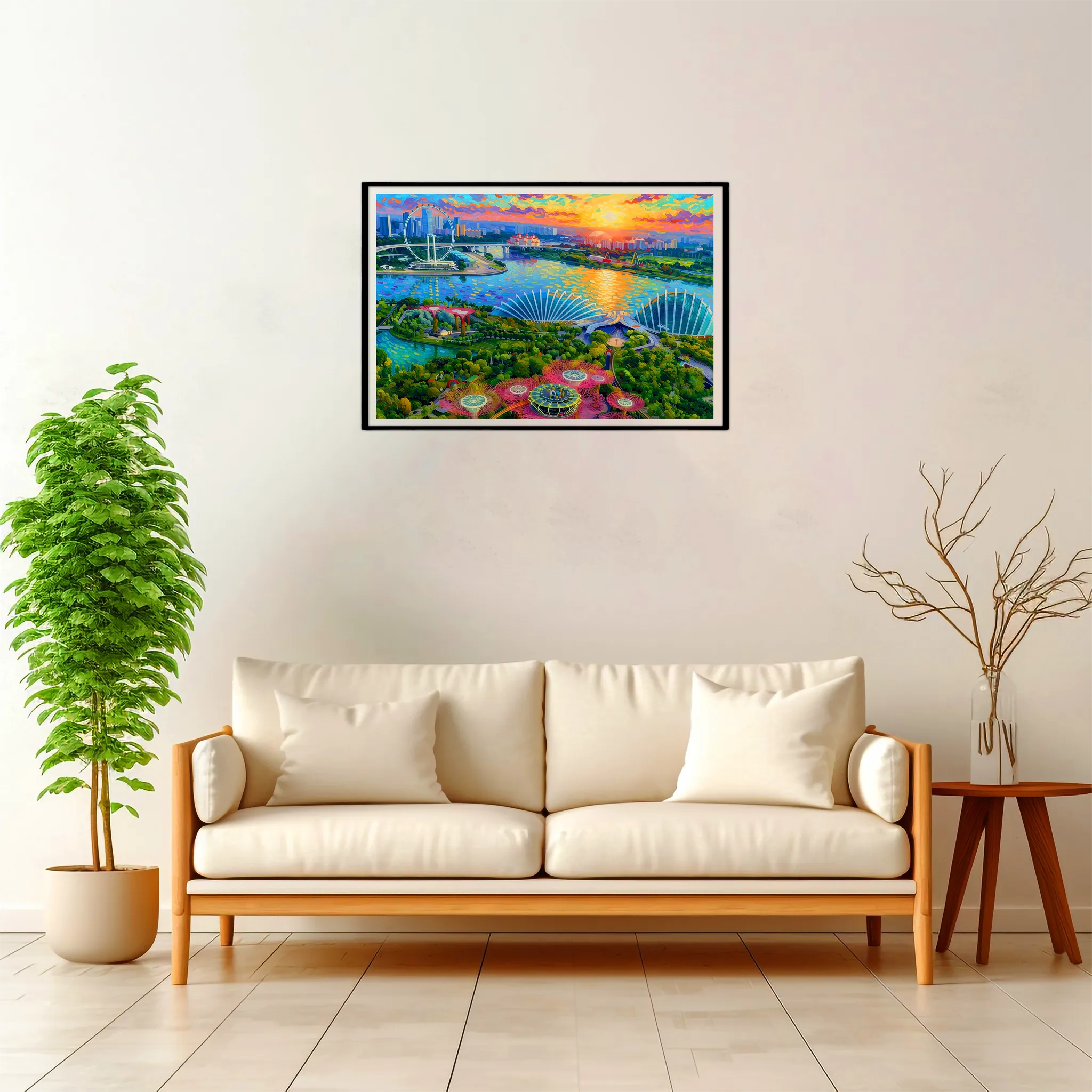 Singapore | Panorama — Impressionist Dream framed fine art interior preview